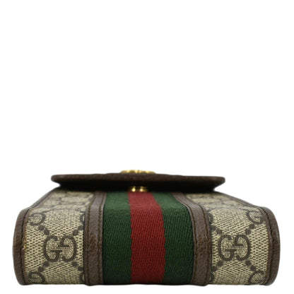 GUCCI Mini Ophidia New Acero GG Supreme Monogram Web Crossbody Bag Beige 625757