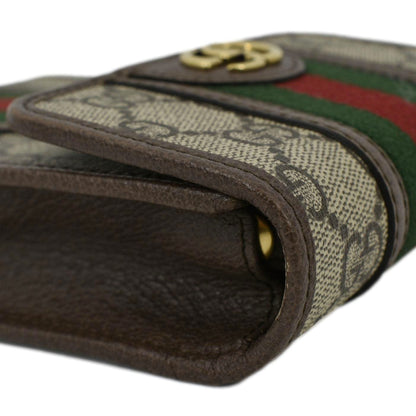 GUCCI Mini Ophidia New Acero GG Supreme Monogram Web Crossbody Bag Beige 625757