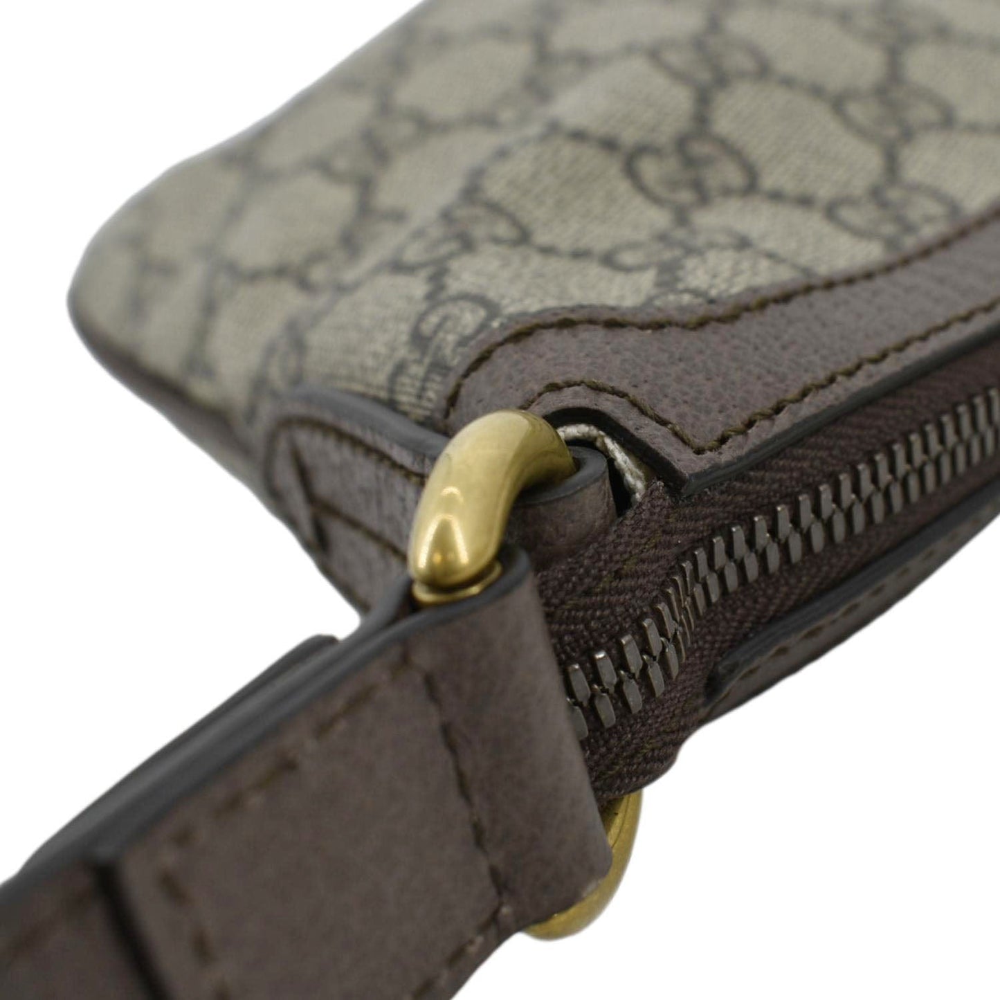 GUCCI Ophidia GG Supreme Canvas Shoulder Bag Beige 598125