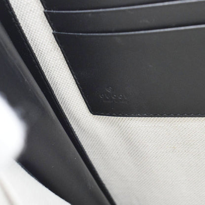 GUCCI Tiger Print GG Supreme Canvas Clutch Bag Black 575136