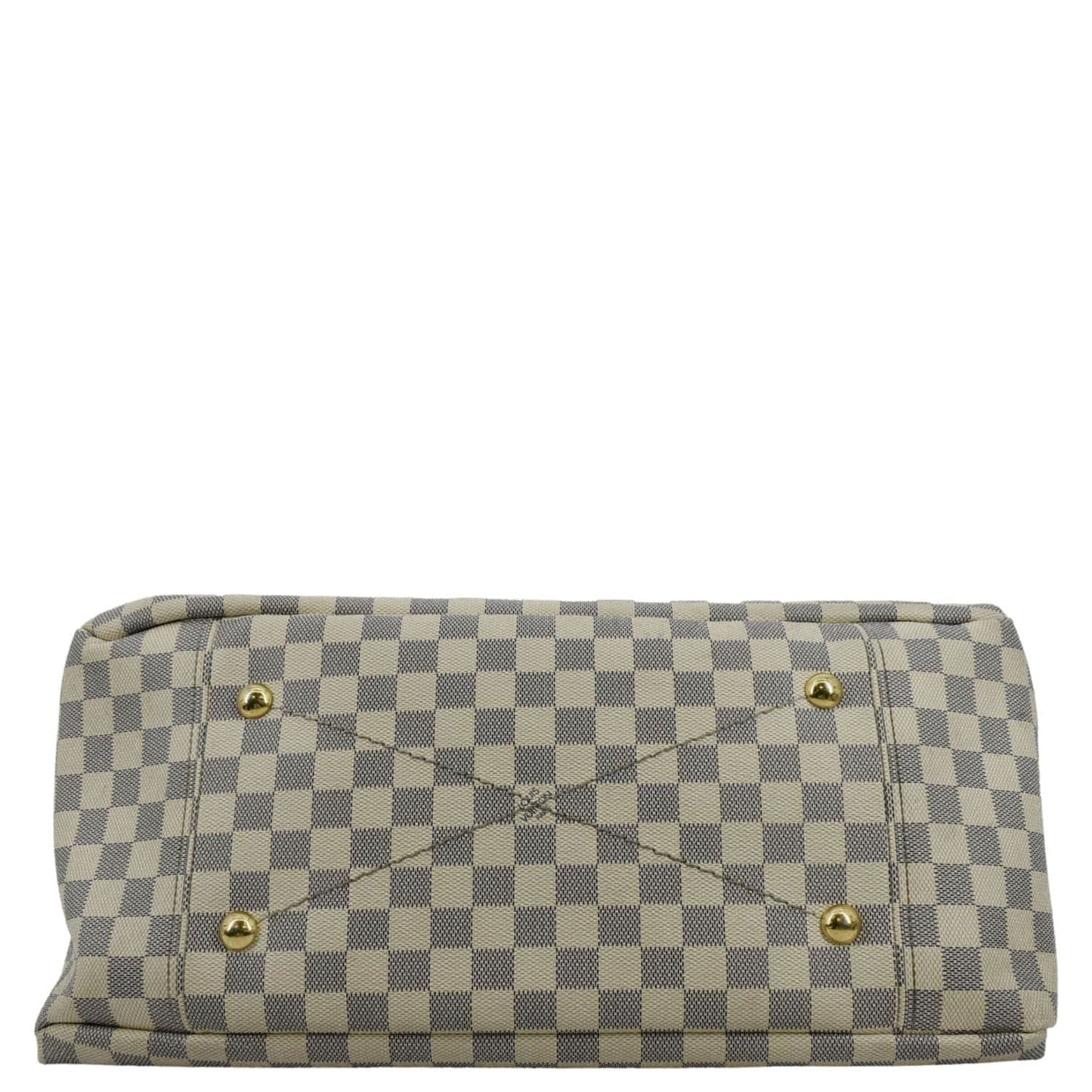 LOUIS VUITTON Artsy MM Damier Azur Hobo Bag White