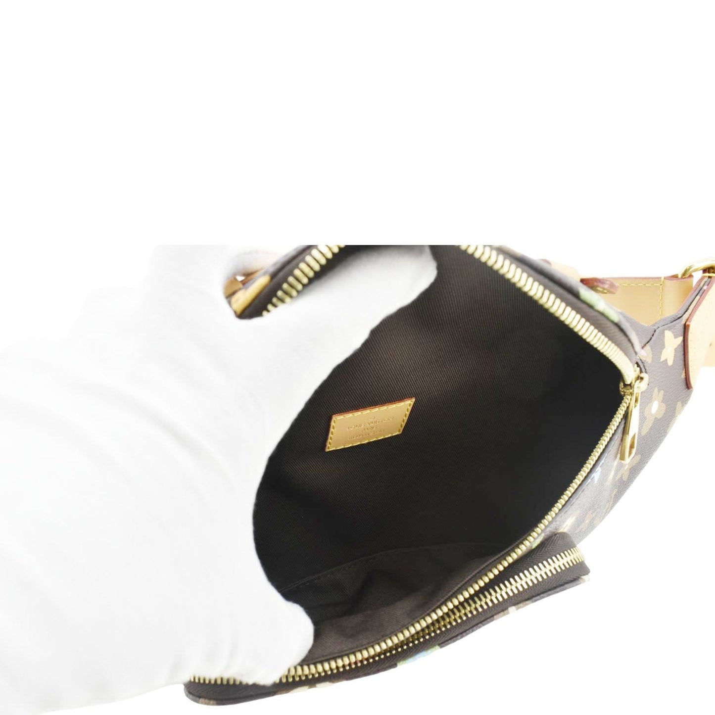LOUIS VUITTON Rush Monogram Craggy Canvas Bumbag Chocolate