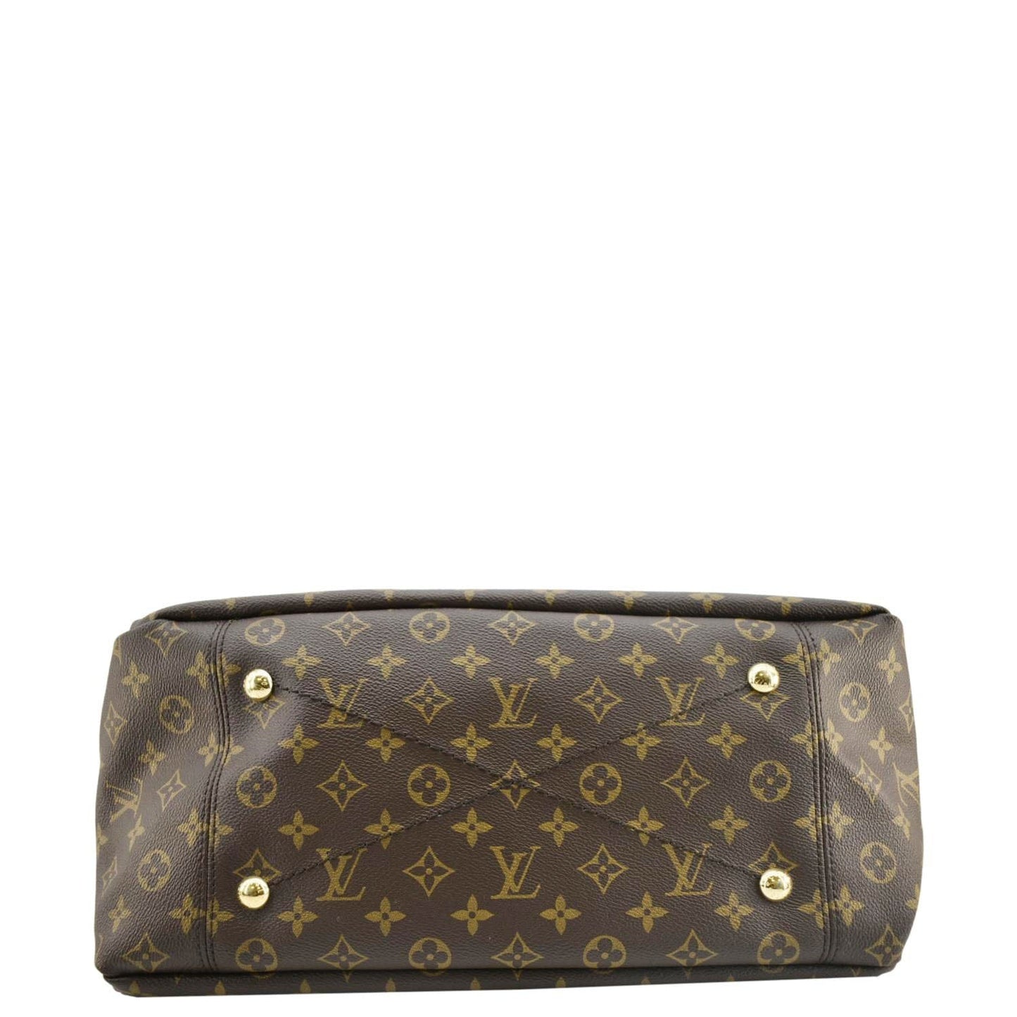 LOUIS VUITTON Artsy MM Monogram Canvas Hobo Bag Brown