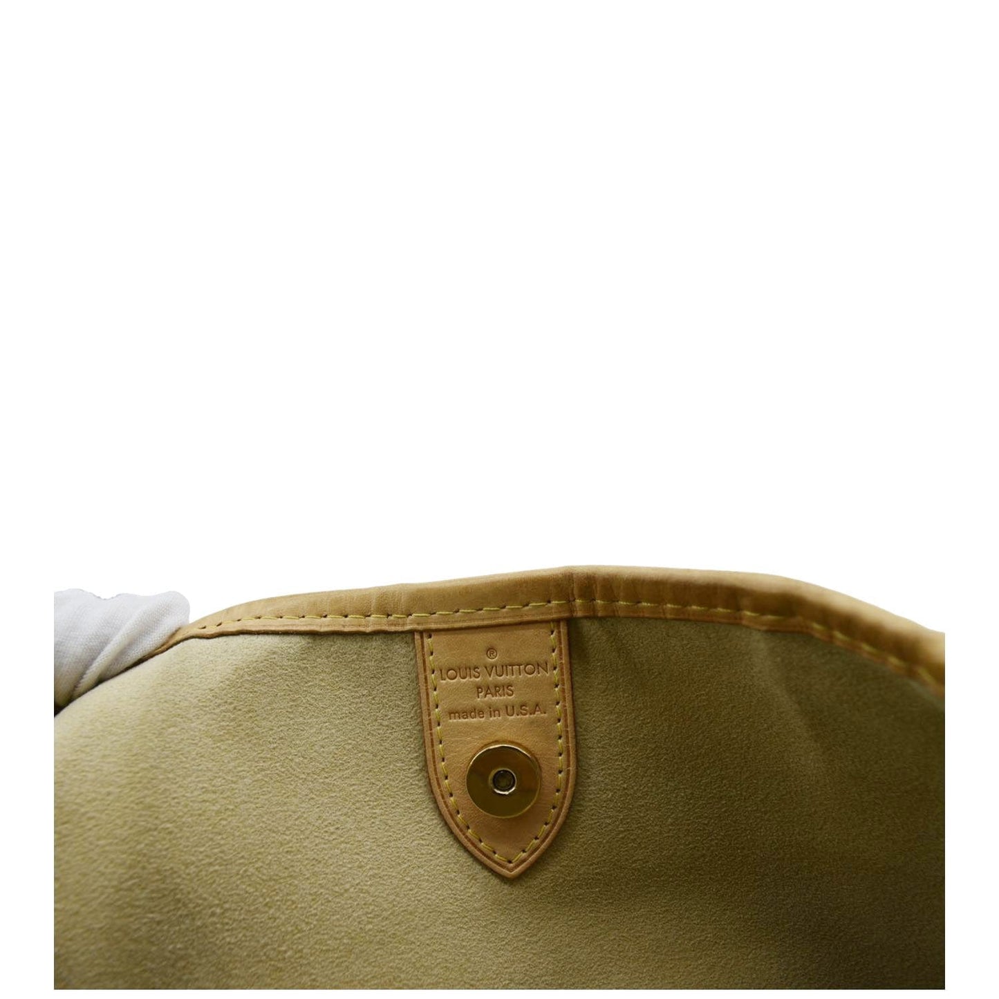 LOUIS VUITTON Galliera PM Damier Azur Hobo Bag White