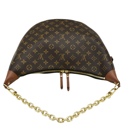 LOUIS VUITTON Loop Reverse Monogram Canvas Shoulder Bag Brown