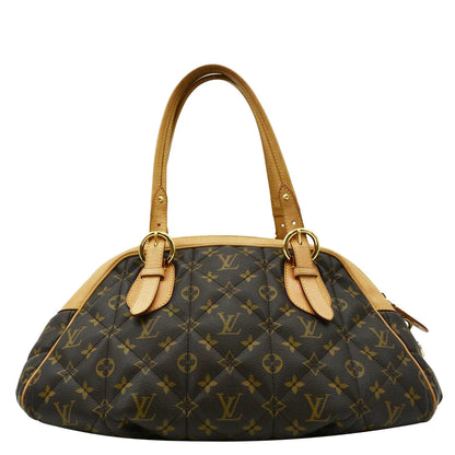 LOUIS VUITTON Etoile Bowling Monogram Canvas Satchel Bag Brown