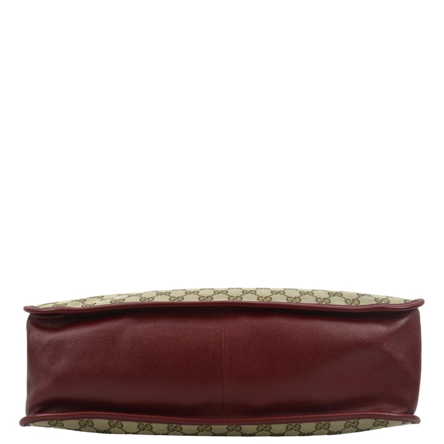 GUCCI Large Horsebit 1955 GG Supreme Canvas Shoulder Bag Red 623695