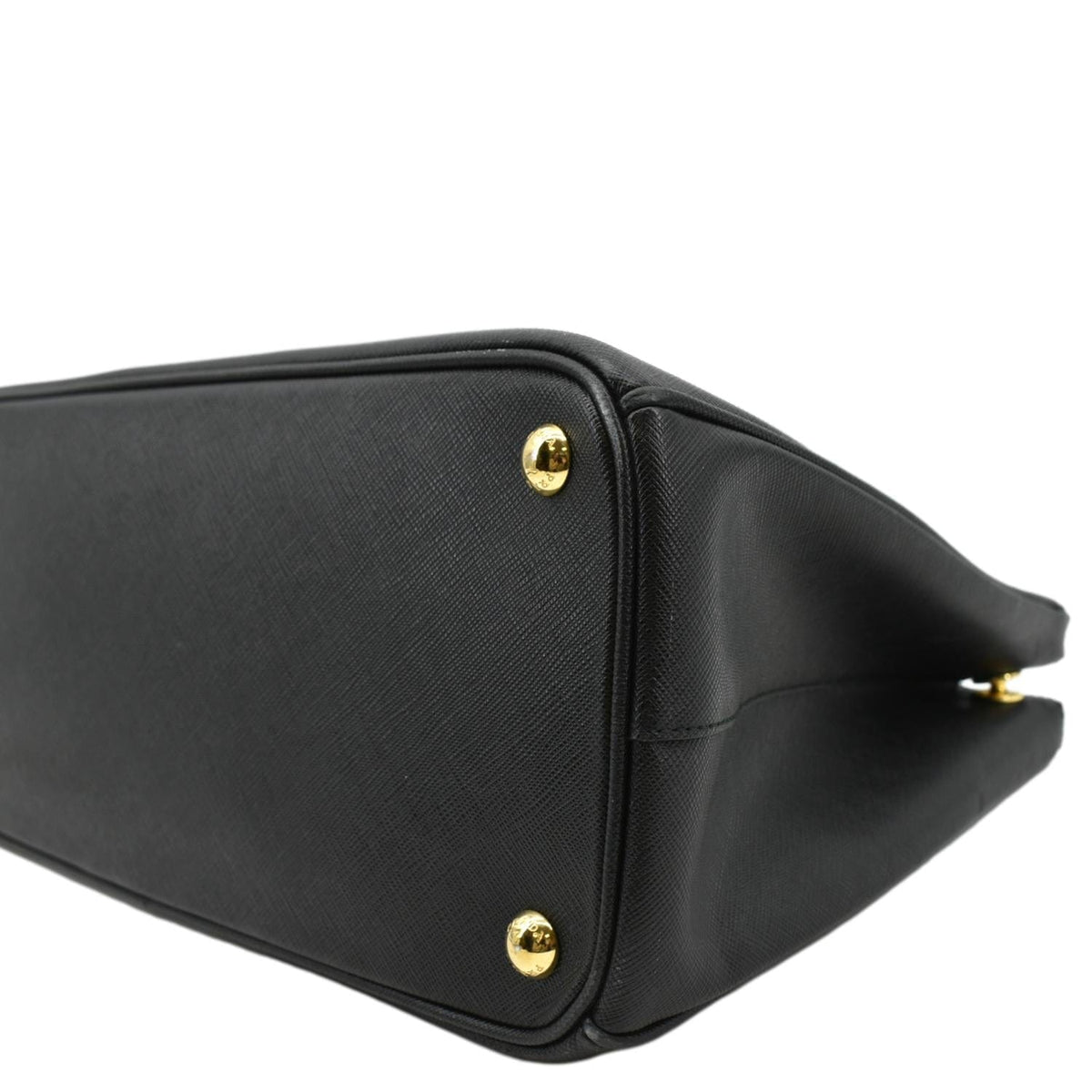 PRADA Saffiano Leather Shoulder Bag Black