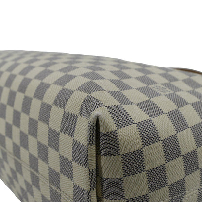 LOUIS VUITTON Graceful MM Damier Azur Shoulder Bag White