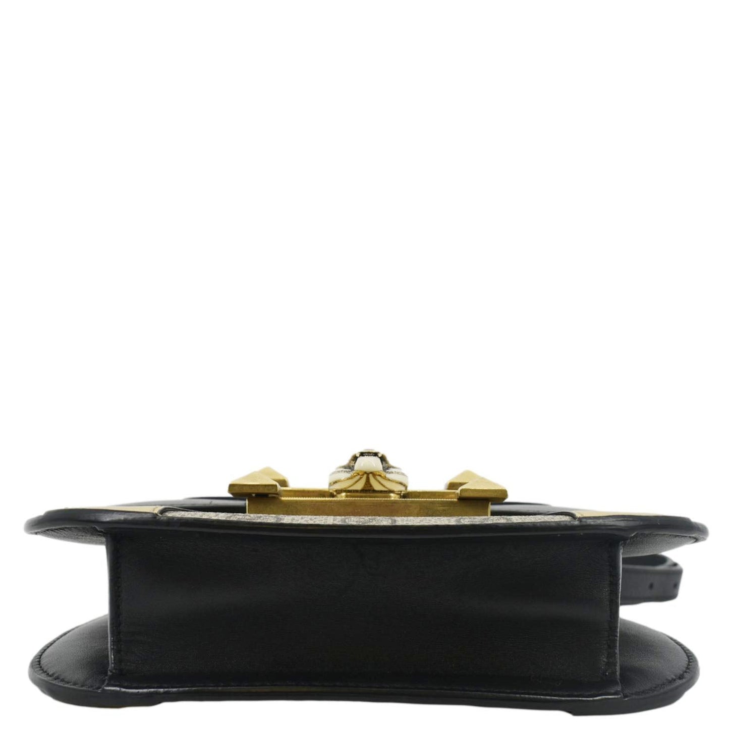 GUCCI Ogilide GG Supreme Canvas Shoulder Bag Gold 500781