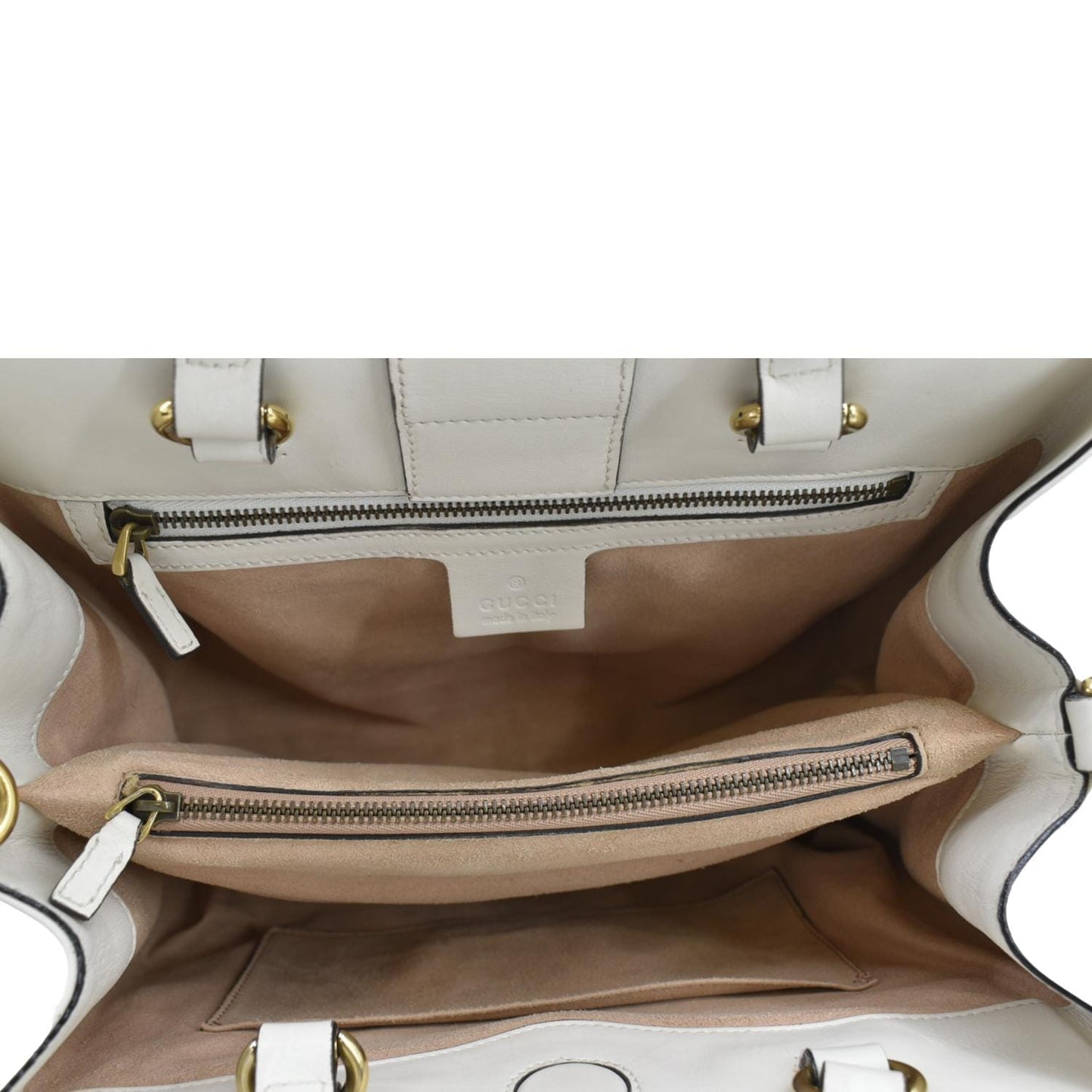 GUCCI GG Marmont Calfskin Matelasse Leather Shoulder Bag Off White 448054