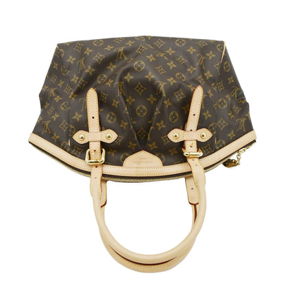 LOUIS VUITTON Tivoli GM Monogram Canvas Satchel Bag Brown