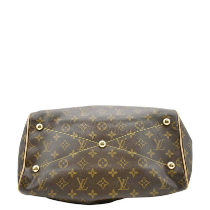 LOUIS VUITTON Tivoli GM Monogram Canvas Satchel Bag Brown