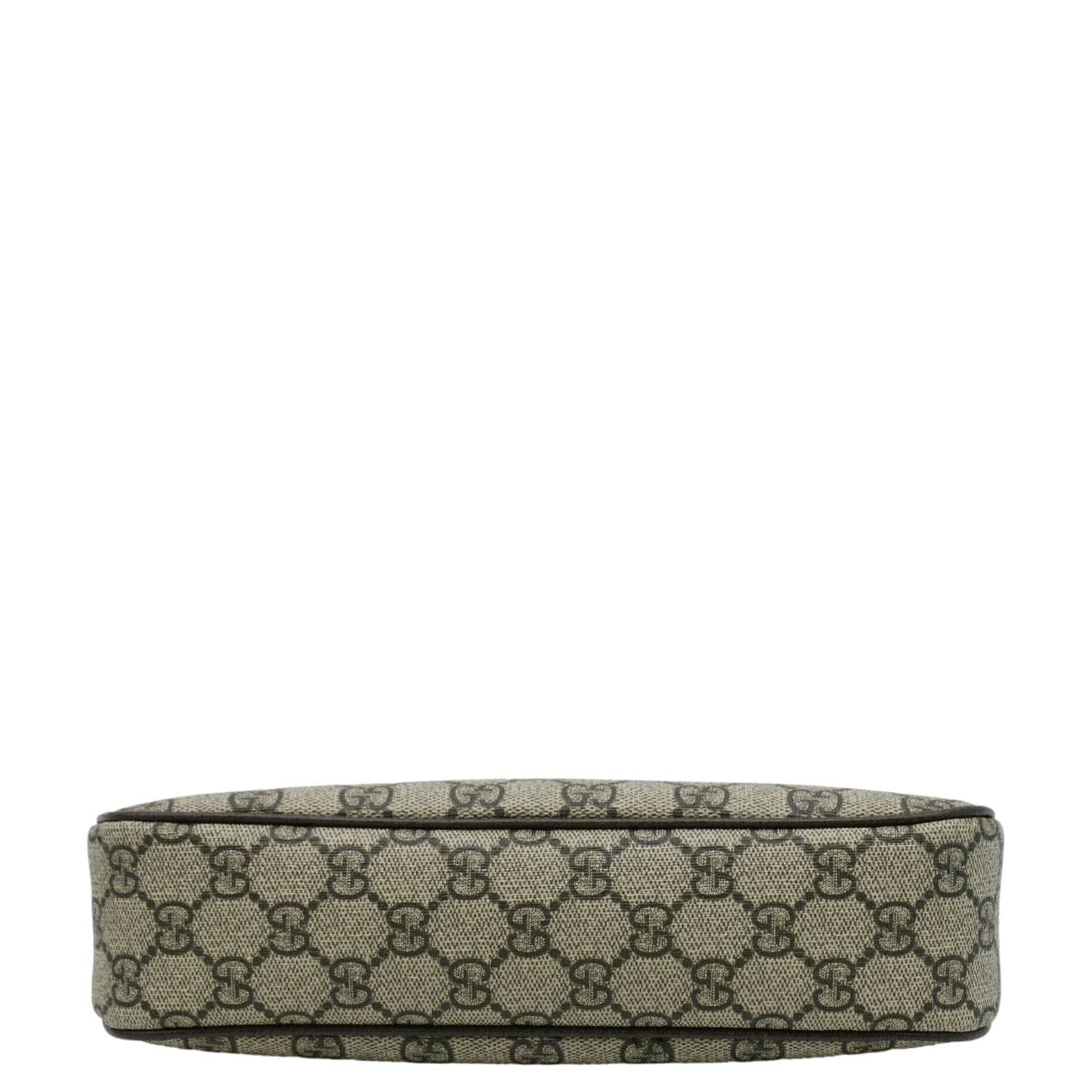 GUCCI Dollar Ophidia Web Small GG Supreme Monogram Canvas New Acero Shoulder Bag Beige 735132