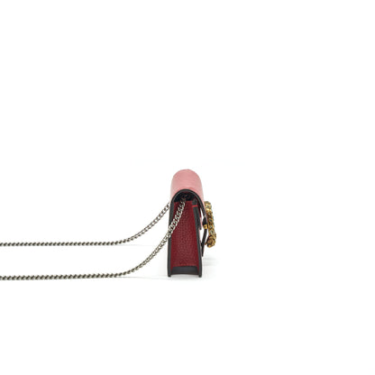 Gucci Dionysus Leather Super Mini Bag Red