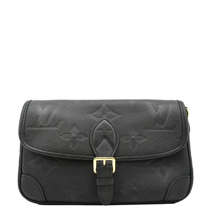 LOUIS VUITTON  Diane Empreinte Leather Crossbody Bag Black