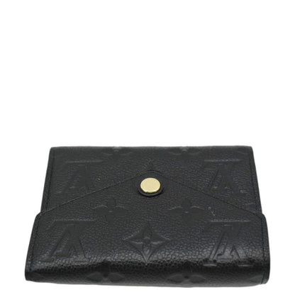 LOUIS VUITTON Victorine Monogram Empreinte Wallet Black