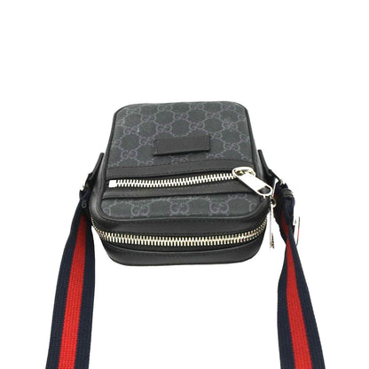GUCCI GG Supreme Canvas Web Messenger Bag Black 598103