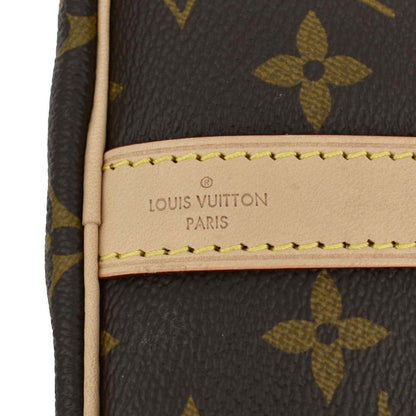 LOUIS VUITTON Speedy 25 Bandouliere Monogram Canvas Shoulder Bag Brown