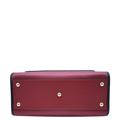 FENDI Runaway Small Leather Tote Bag Red