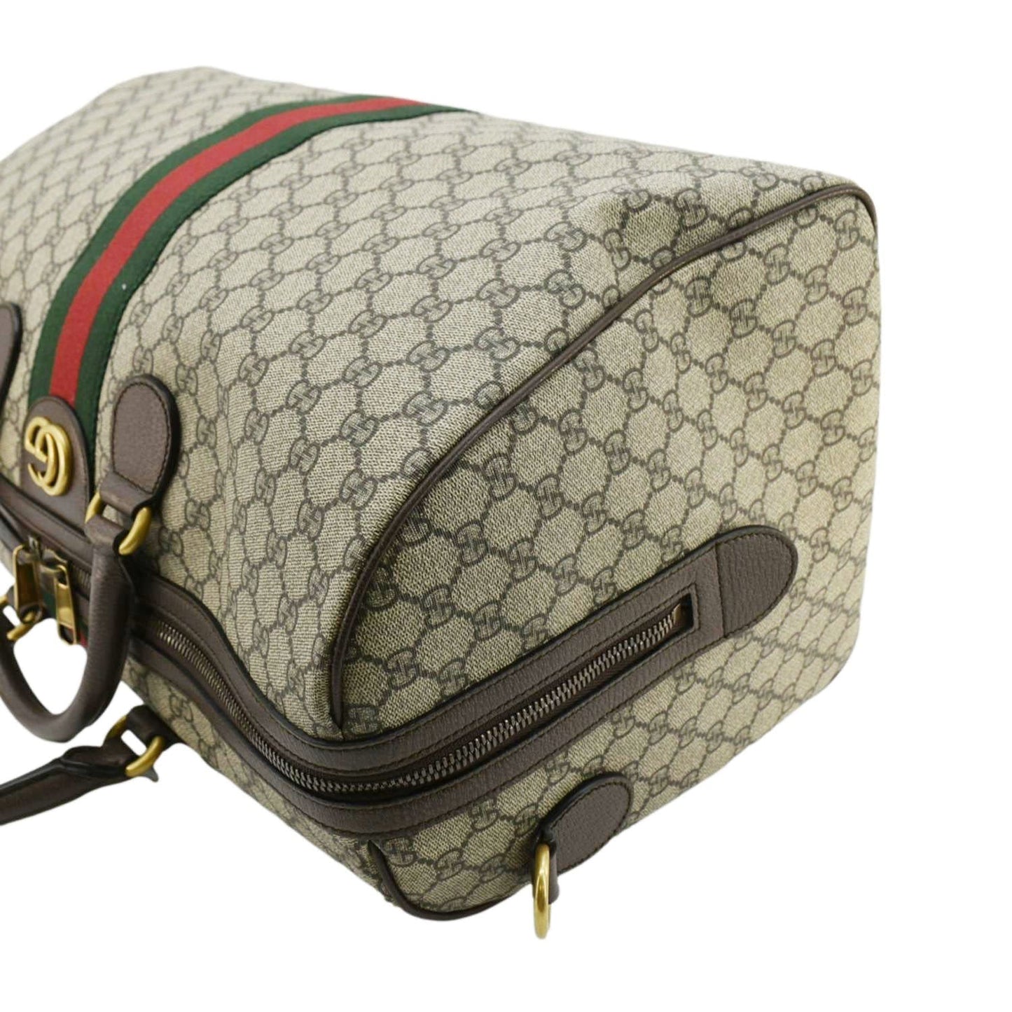 GUCCI Ophidia Carry-on Medium GG Supreme Canvas Duffle Bag Beige 547953