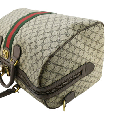 GUCCI Ophidia Carry-on Medium GG Supreme Canvas Duffle Bag Beige 547953