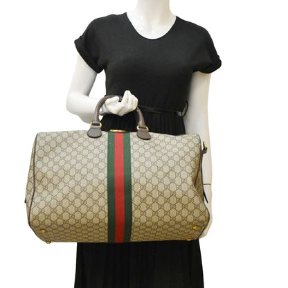 GUCCI Ophidia Carry-on Medium GG Supreme Canvas Duffle Bag Beige 547953
