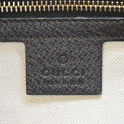 GUCCI Webby Bee GG Canvas Boston Bag Beige 406868