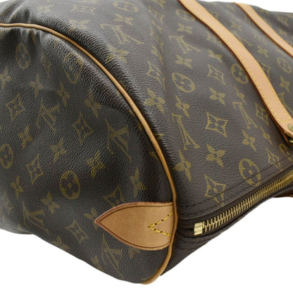 LOUIS VUITTON Keepall 45 Monogram Canvas Travel Bag Brown