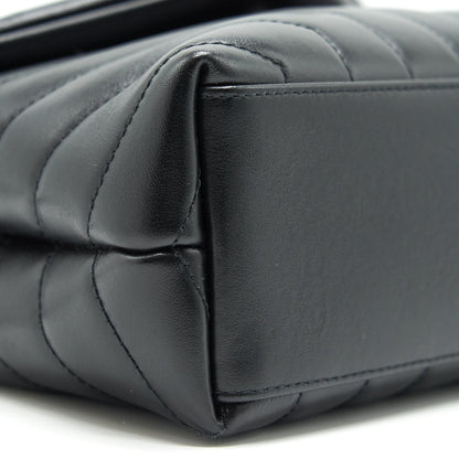 Saint Laurent Small Loulou Bag Black SHW