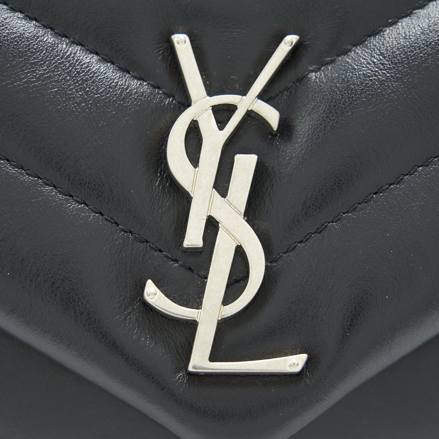 Saint Laurent Small Loulou Bag Black SHW