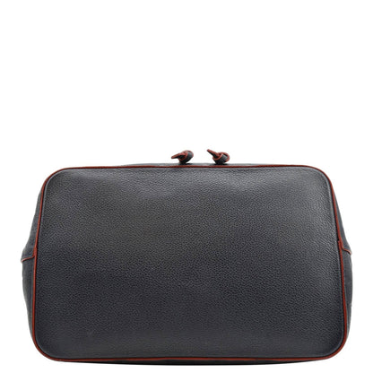 LOUIS VUITTON NeoNoe Monogram Empreinte Leather Shoulder Bag Navy Blue