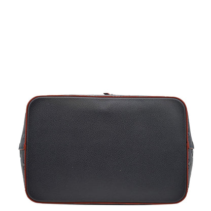 LOUIS VUITTON NeoNoe Monogram Empreinte Leather Shoulder Bag Navy Blue