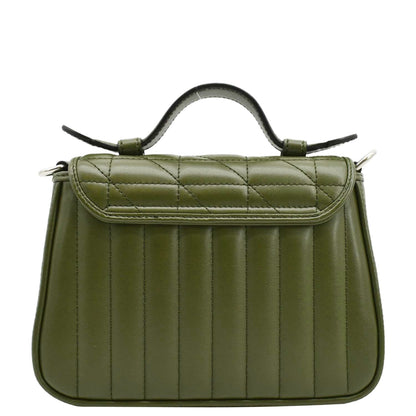 GUCCI GG Marmont Mini Top Handle Crossbody Bag Olive 583571