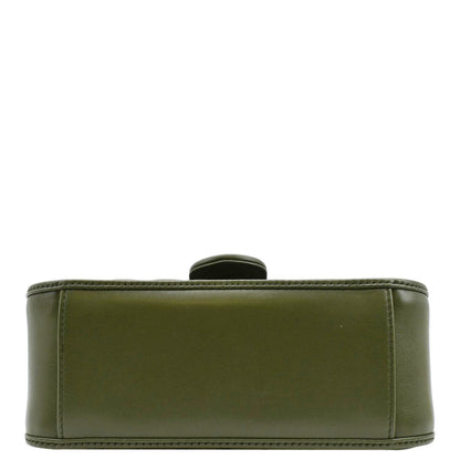GUCCI GG Marmont Mini Top Handle Crossbody Bag Olive 583571