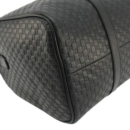 GUCCI  GG Microguccissima Boston Travel Bag Black 449646