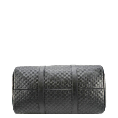 GUCCI  GG Microguccissima Boston Travel Bag Black 449646