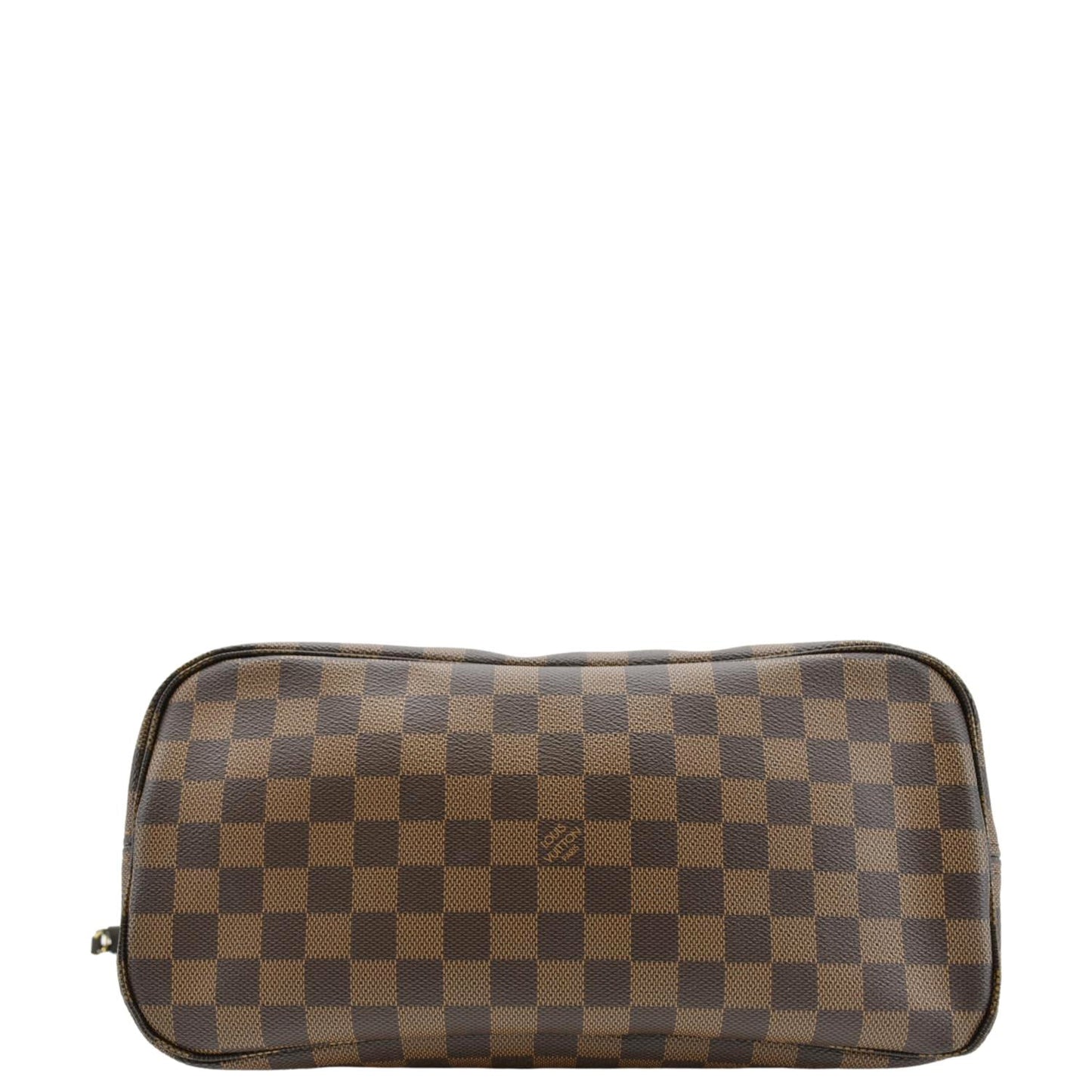 LOUIS VUITTON Neverfull MM Damier Ebene Tote Bag Brown