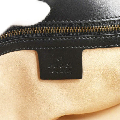 GUCCI GG Marmont Small Matelasse Leather Crossbody Bag Black 443497