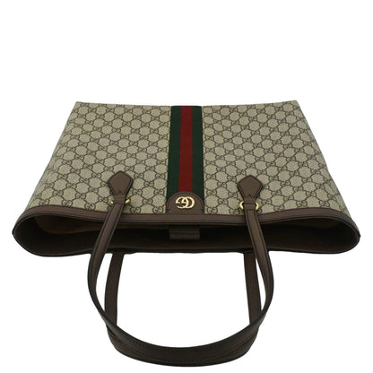 GUCCI Ophidia Medium GG Supreme Canvas Tote Bag Beige 631685