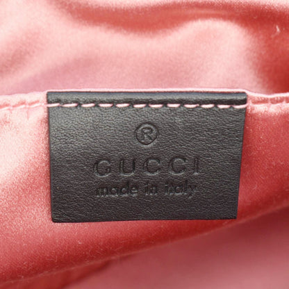 GUCCI GG Marmont Small Matelasse Deer Embroidered Velvet Camera Bag Black