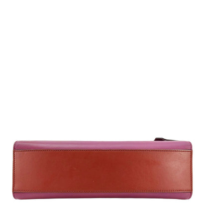 GUCCI Padlock Medium Leathrer Chain Shoulder Bag Red 409486
