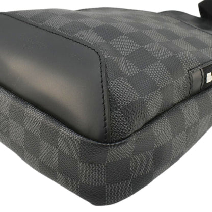 LOUIS VUITTON Avenue Sling Damier Graphite Backpack Bag Black