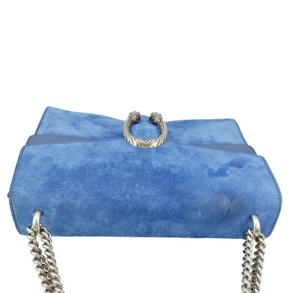 GUCCI Dionysus Medium Suede Leather Shoulder Bag Blue 403348