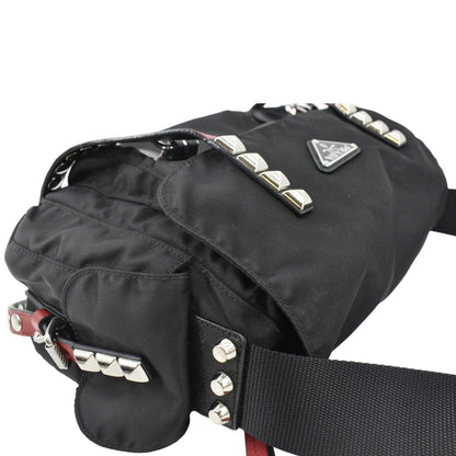 PRADA New Vela Nylon Shoulder Bag Black