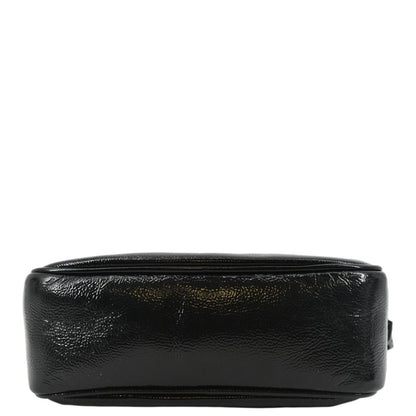 GUCCI Soho Disco Patent Leather Crossbody Bag Black 308364