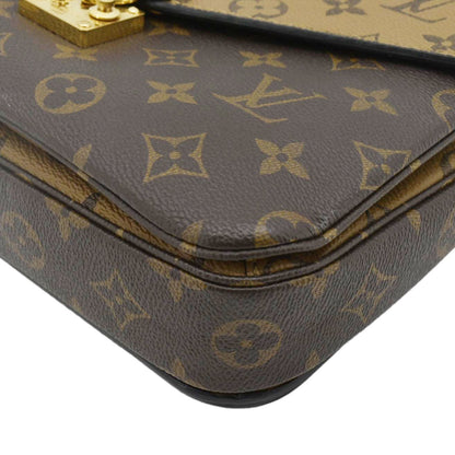 LOUIS VUITTON  Metis Pochette Reverse Monogram Canvas Crossbody Bag Brown