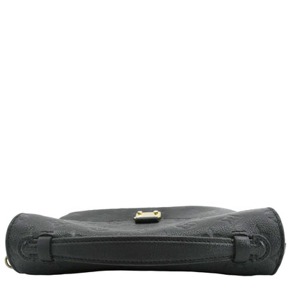 LOUIS VUITTON Metis Pochette Empreinte Leather Crossbody Bag Black
