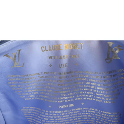 LOUIS VUITTON Masters Monet Speedy 30 Coated Canvas Satchel Bag Blue