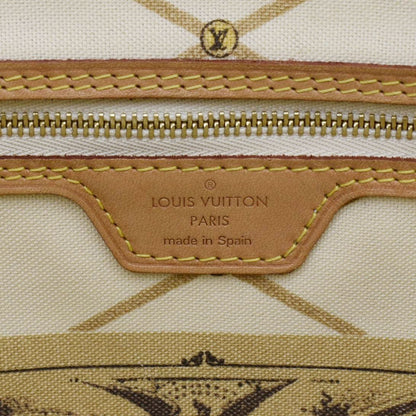 LOUIS VUITTON Neverfull MM Summer Trunk Monogram Canvas Shoulder Bag Brown